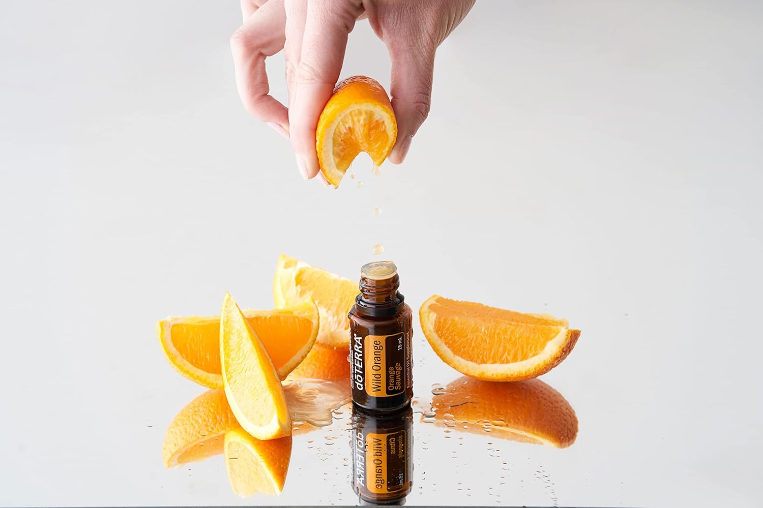 A calm moment with essential oils